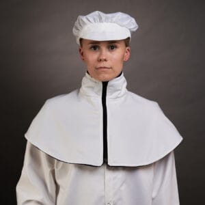 Fleecevuorattu kauluri vetoketjulla